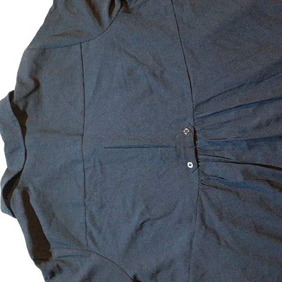 Textured button down w/roll tab sleeve - Picture 8 of 13